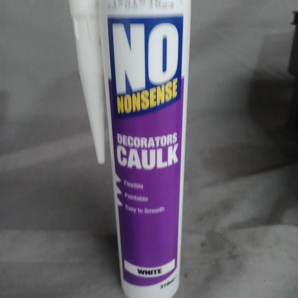 APPROXIMATELY 12 ASSORTED HOUSEHOLD ITEMS INCLUDING DOOR HANDLES , DECORATORS CAULK AND DISHWASHER TABLETS