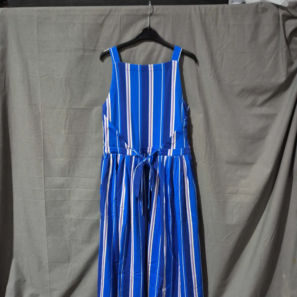 JIGSAW WOMEN'S BLUE STRIPED DRESS – UK SIZE S