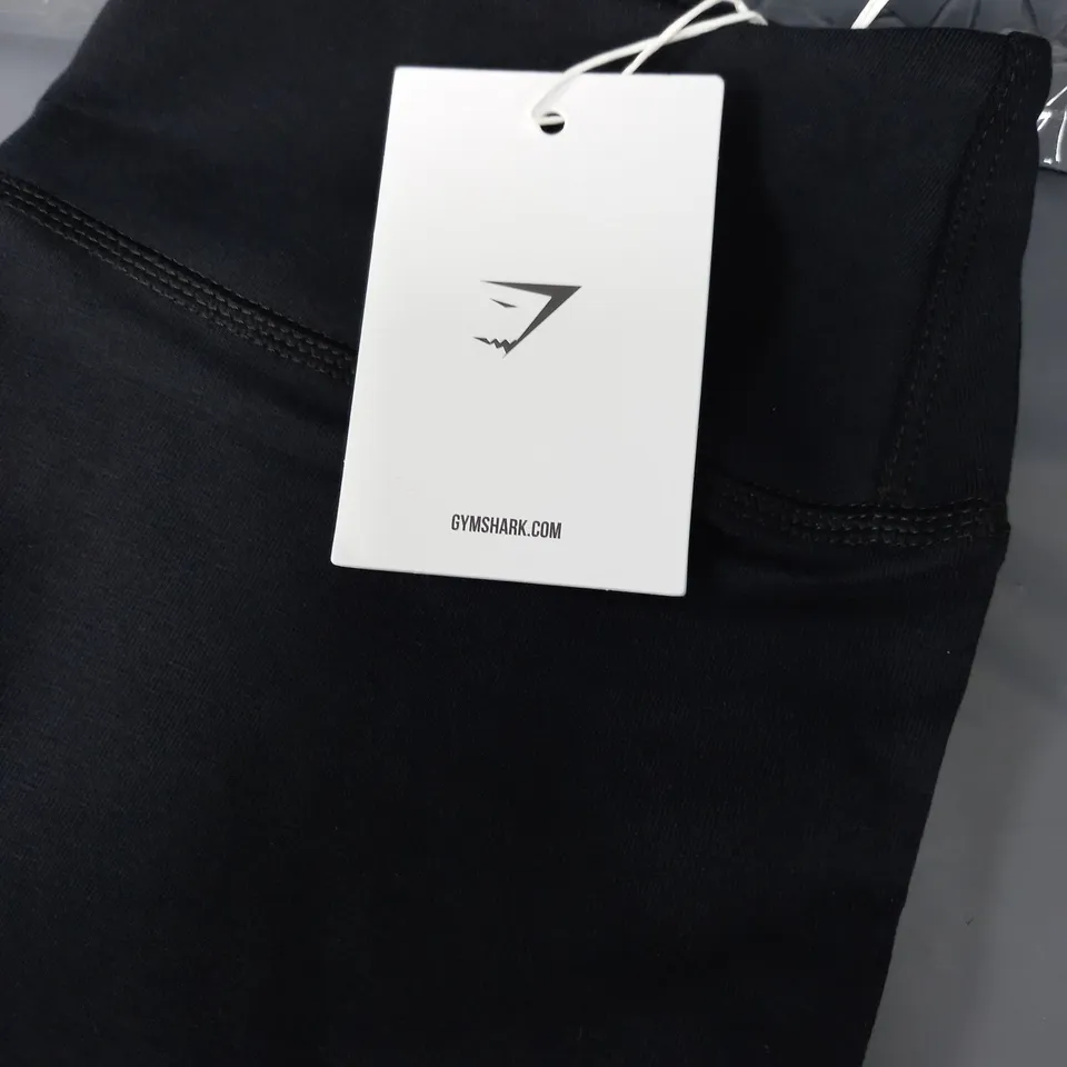 GYMSHARK BLOCK LEGGINGS IN BLACK - SMALL