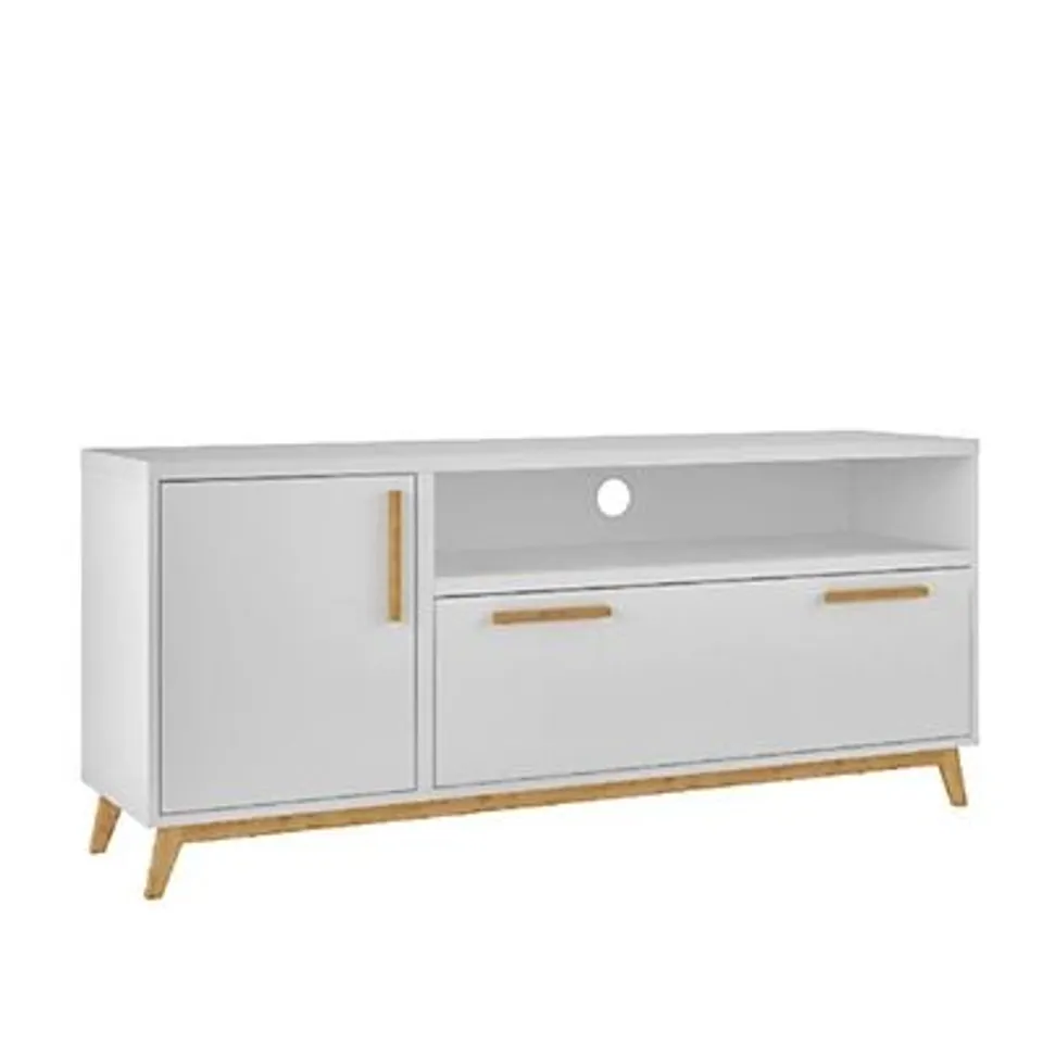 BRAND NEW BOXED OUT & OUT DAKOTA TV UNIT - WHITE (1 BOX)