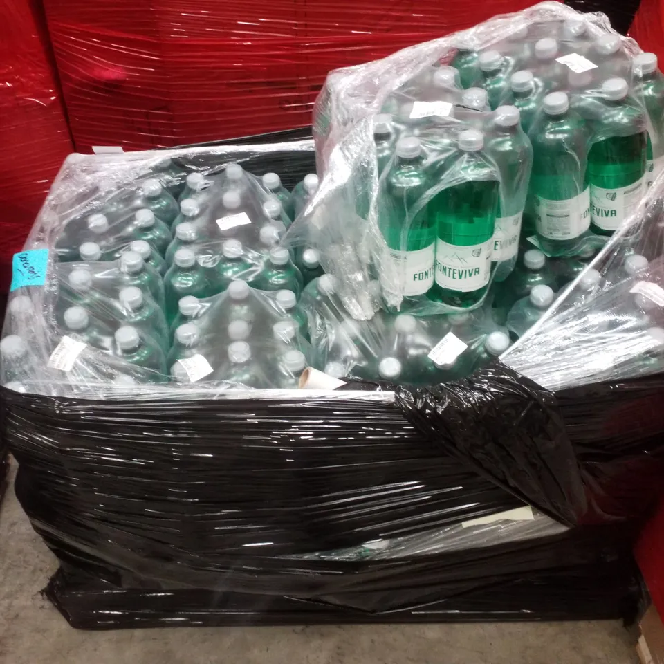PALLET CONTAINING LARGE QUANTITY OF FONTEVIVA SPARKING WATER
