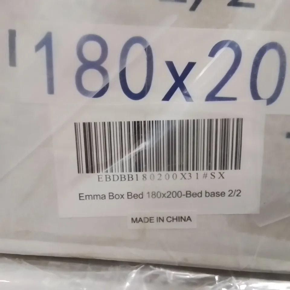 BRAND NEW EMMA BOX BED BASE AND HEADBOARD -180×200- KINGSIZE [3 BOXES]