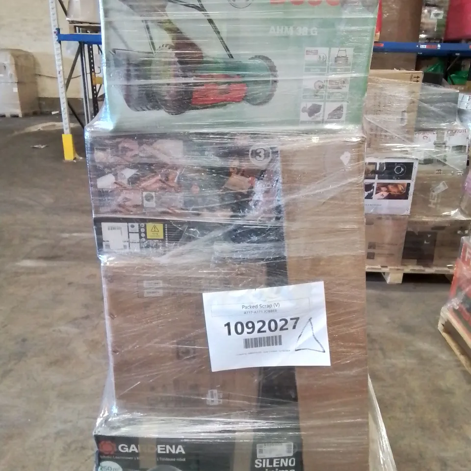 PALLET OF APPROXIMATELY 13 UNPROCESSED RAW RETURN HOUSEHOLD AND ELECTRICAL GOODS TO INCLUDE;