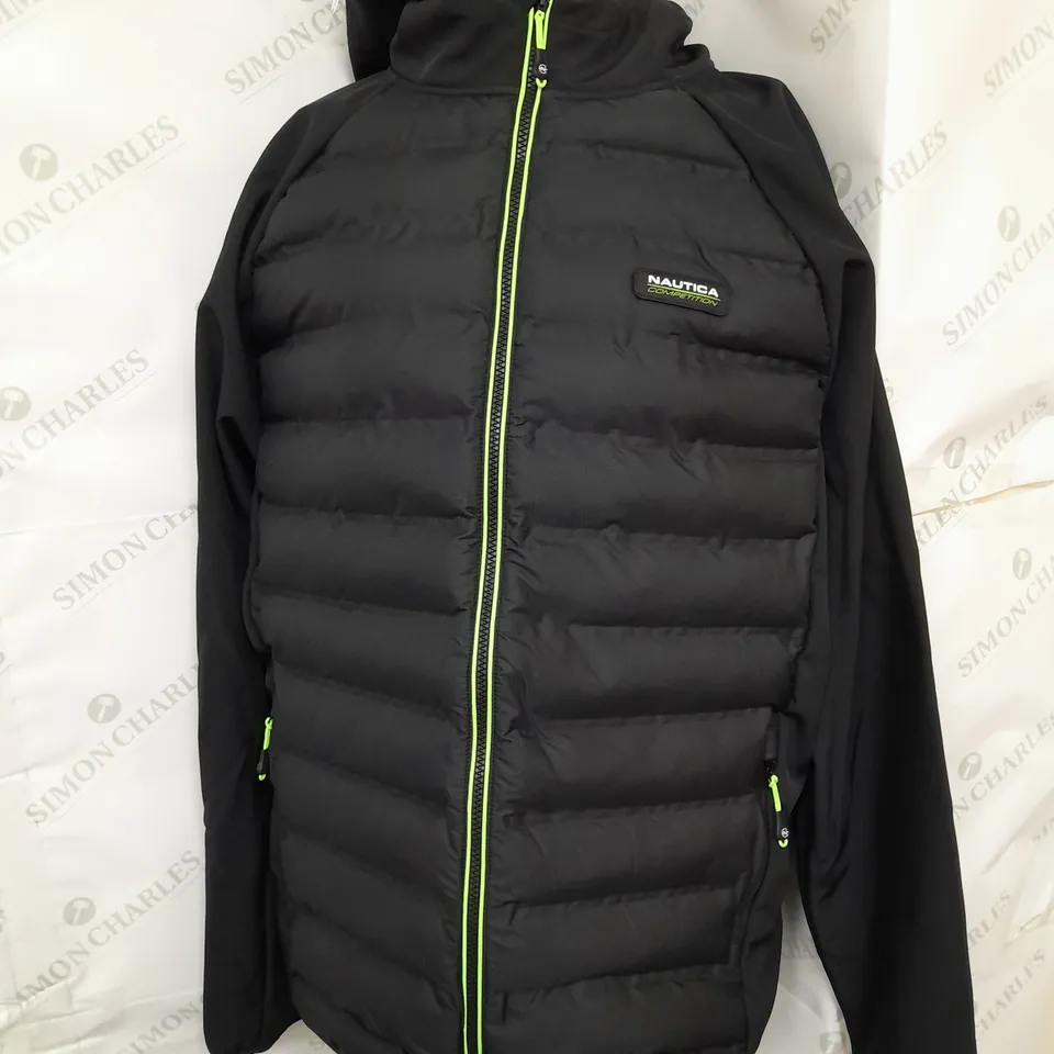 NAUTICA COMPETTION NOVA FLEECE JACKET IN BLACK SIZE L