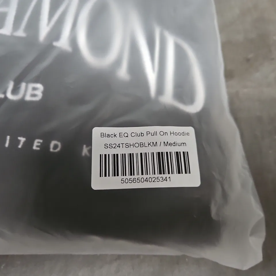 AZTEC DIAMOND EQUESTRIAN CLUB BLACK PULL-ON HOODIE – MEDIUM