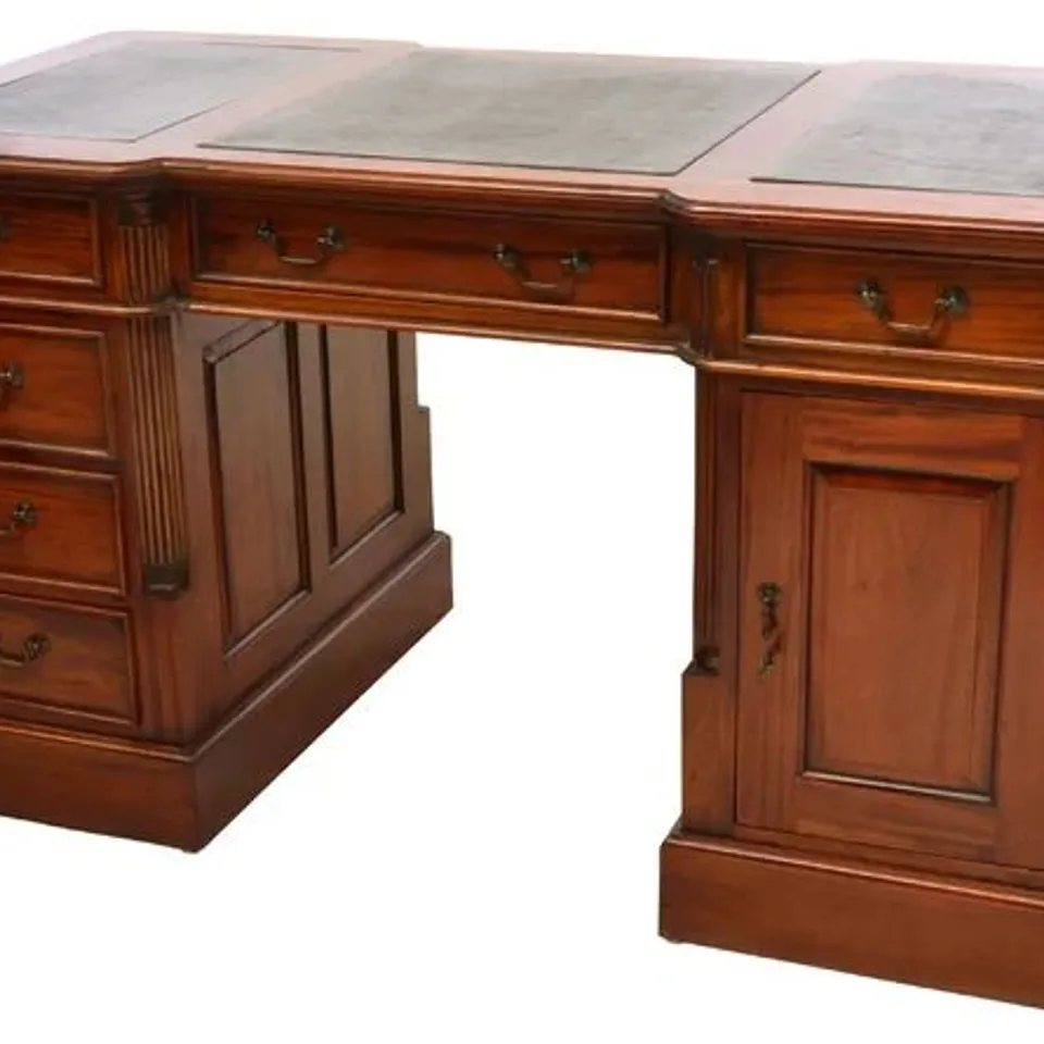 BOXED ADLINGTON EXECUTIVE SOLID WOOD DESK 