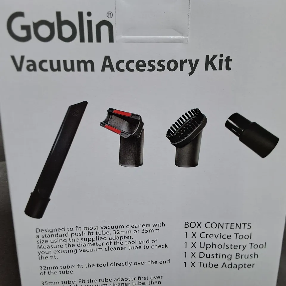 BRAND NEW BOXED GOBLIN VACUUM ACCESSORY KIT