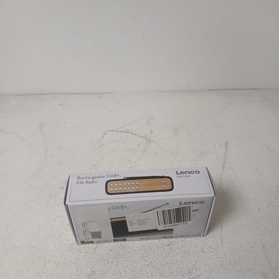 LENCO RECHARGEABLE DAB+ FM RADIO – BOXED
