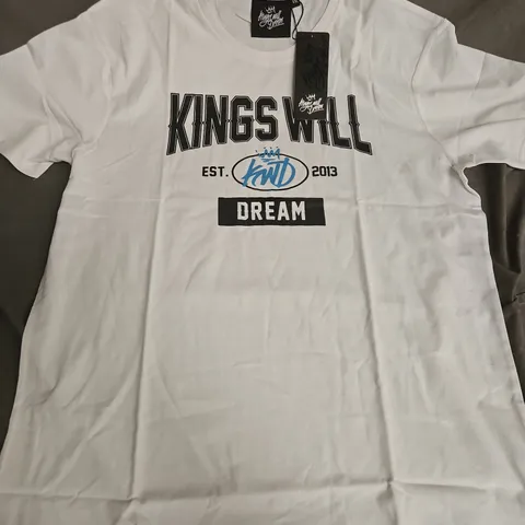 KINGS WILL DREAM KNOCKOUT TEE β WHITE β XXL (DOUBLE XL)