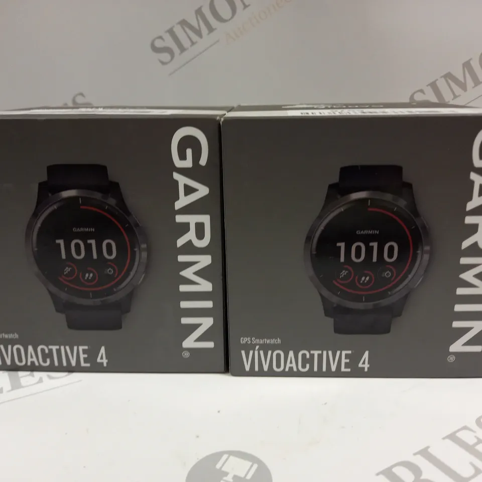 2 X BOXED GARMIN VIVOACTIVE 4 GPS SMART WATCHES