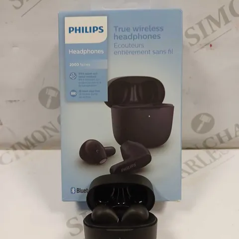 PHILIPS 2000 SERIES TRUE WIRELESS HEADPHONES, CHARGER PRESENT - TAT2236