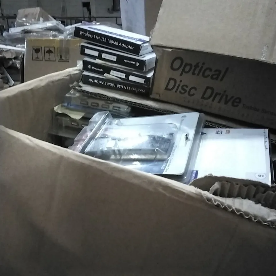 PALLET OF IT EQUIPMENT TO INCLUDE EXPRESS CARDS, WIRELESS ADAPTER, CARD READERS ETC...