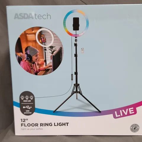 BRAND NEW BOXED 12" FLOOR RING LIGHT