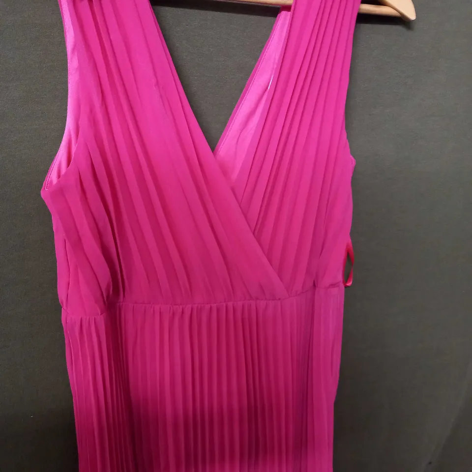 FOREVER UNIQUE TWIN STRAP DRESS IN PINK - UK 12