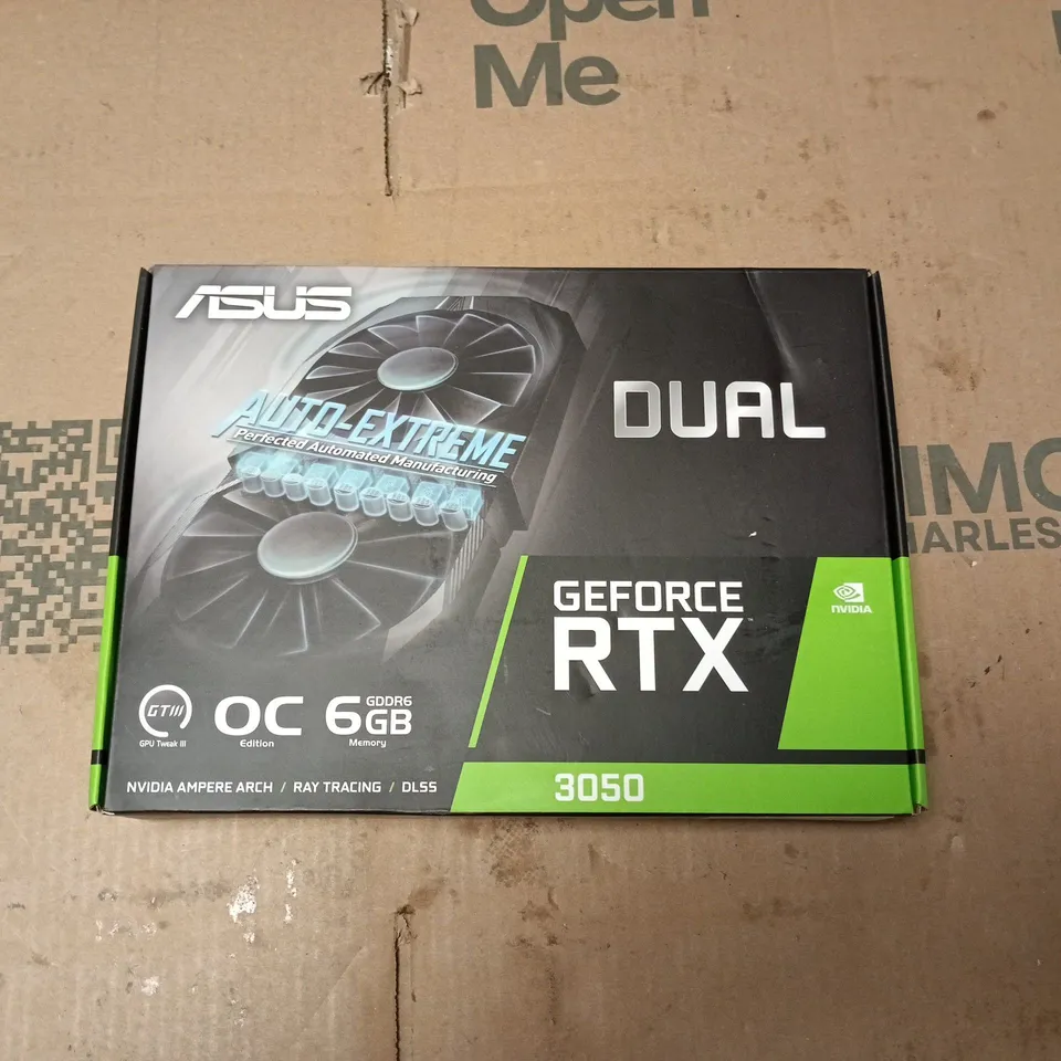ASUS GEFORCE RTX 3050 DUAL OC 6GB GRAPHICS CARD – BOXED