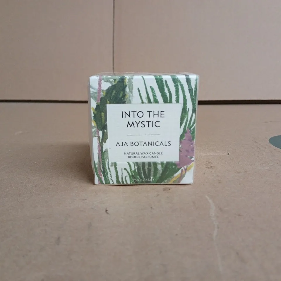 AJA Botanicals Into The Mystic Natural Wax Candle – 50g (boxed)