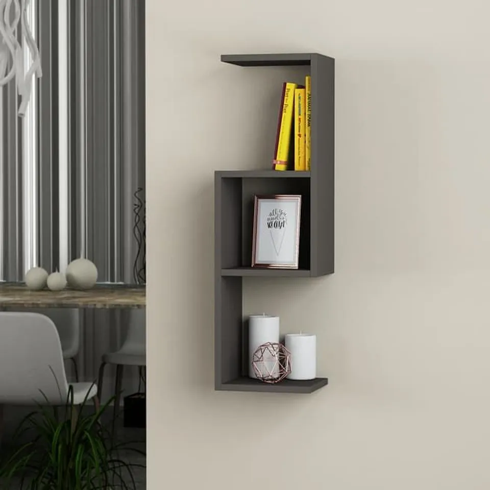 BRAND NEW BOXED DIBI BOOKSHELF - ANTHRACITE 