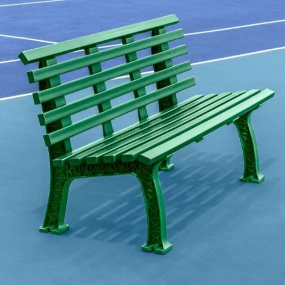 VERMONT TENNIS COURT BENCH 1.5M GREEN - 1 BOX 