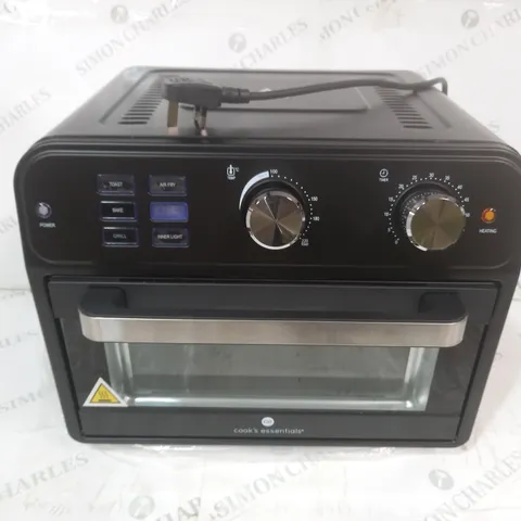BOXED COOK'S ESSENTIAL 21-LITRE AIRFRYER OVEN IN BLACK