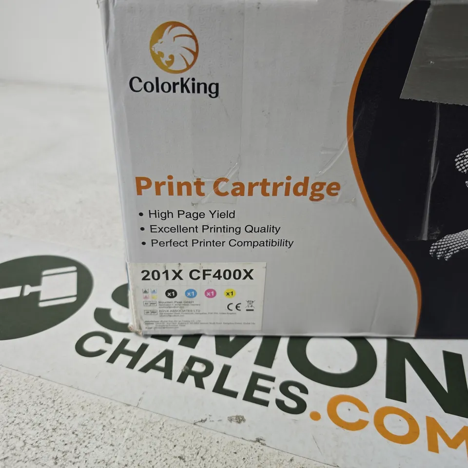 COLORKING PRINT CARTRIDGE CF400X 201X 4 COLOUR SET