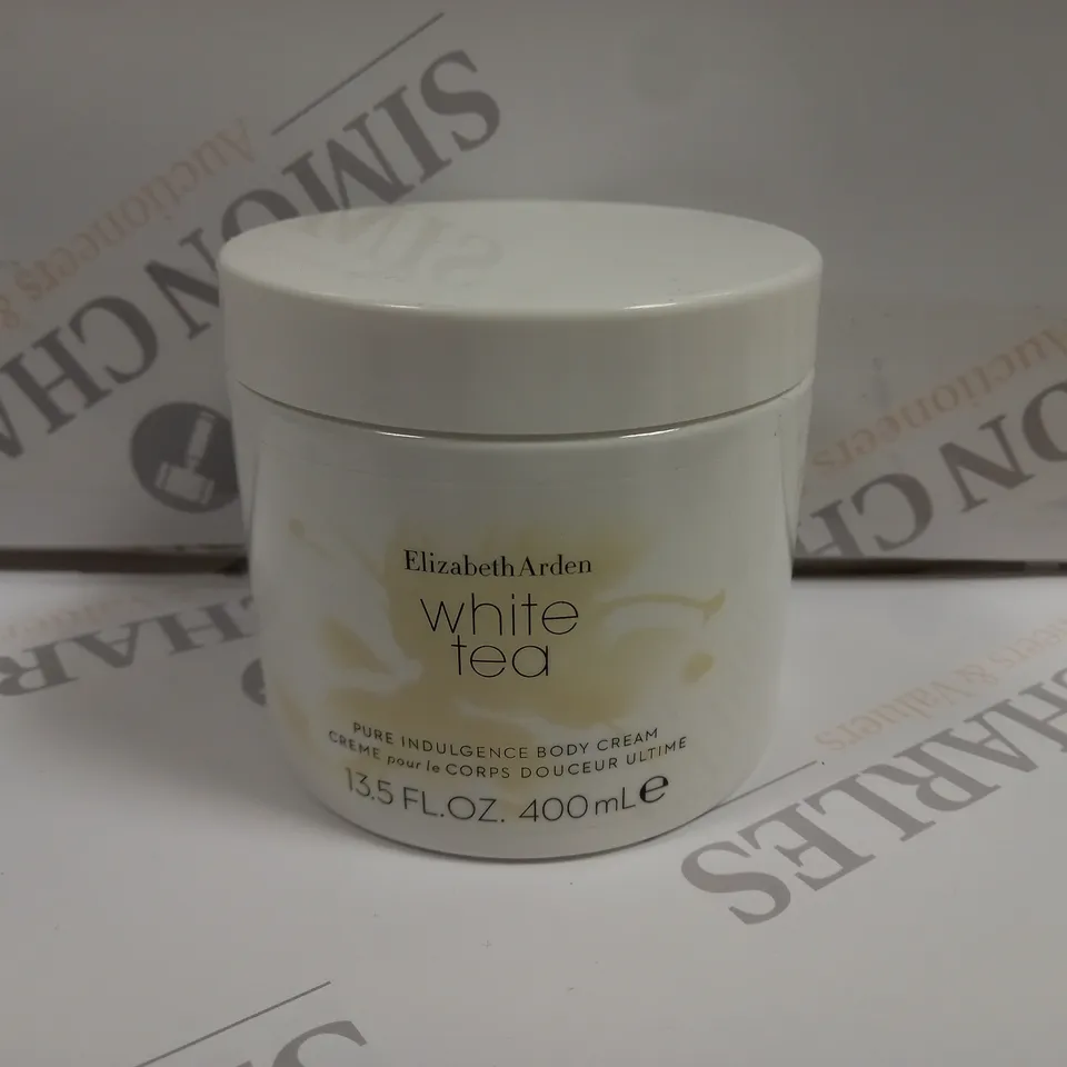 BOXED ELIZABETH ARDEN WHITE TEA PURE INDULGENCE BODY CREAM 400ML
