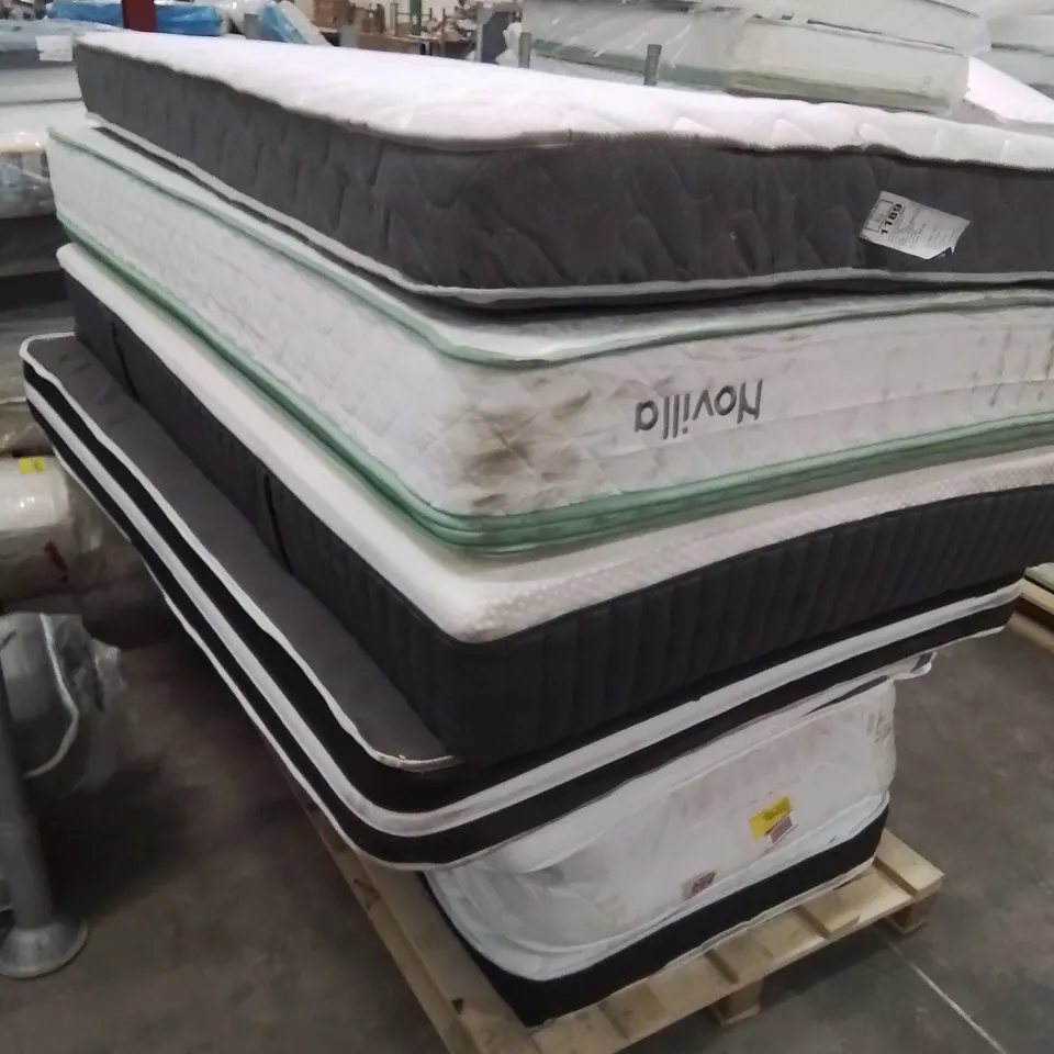 PALLET CONTAINING APPROXIMATELY 6 MATTRESSES IN VARIOUS SIZES AND SPECS