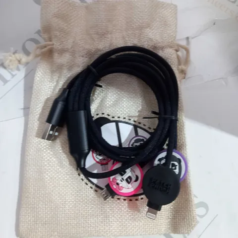 BOX OF APPROXIMAL 15 PATCH PANDA 3IN1 USB TO LIGHTNING, USB-C,MINI USB CABLE