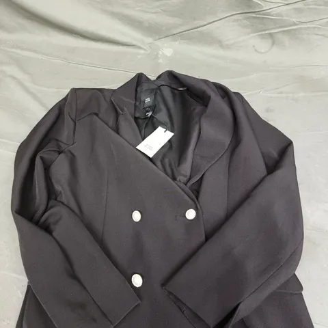 RIVER ISLAND BLACK COAT – WOMEN'S, UK 12