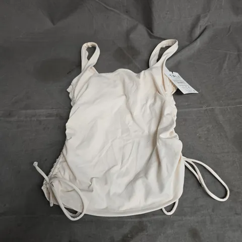 TALA DAYFLEX ADJUSTABLE TIE SIDE VEST IN BUTTERMILK SIZE S