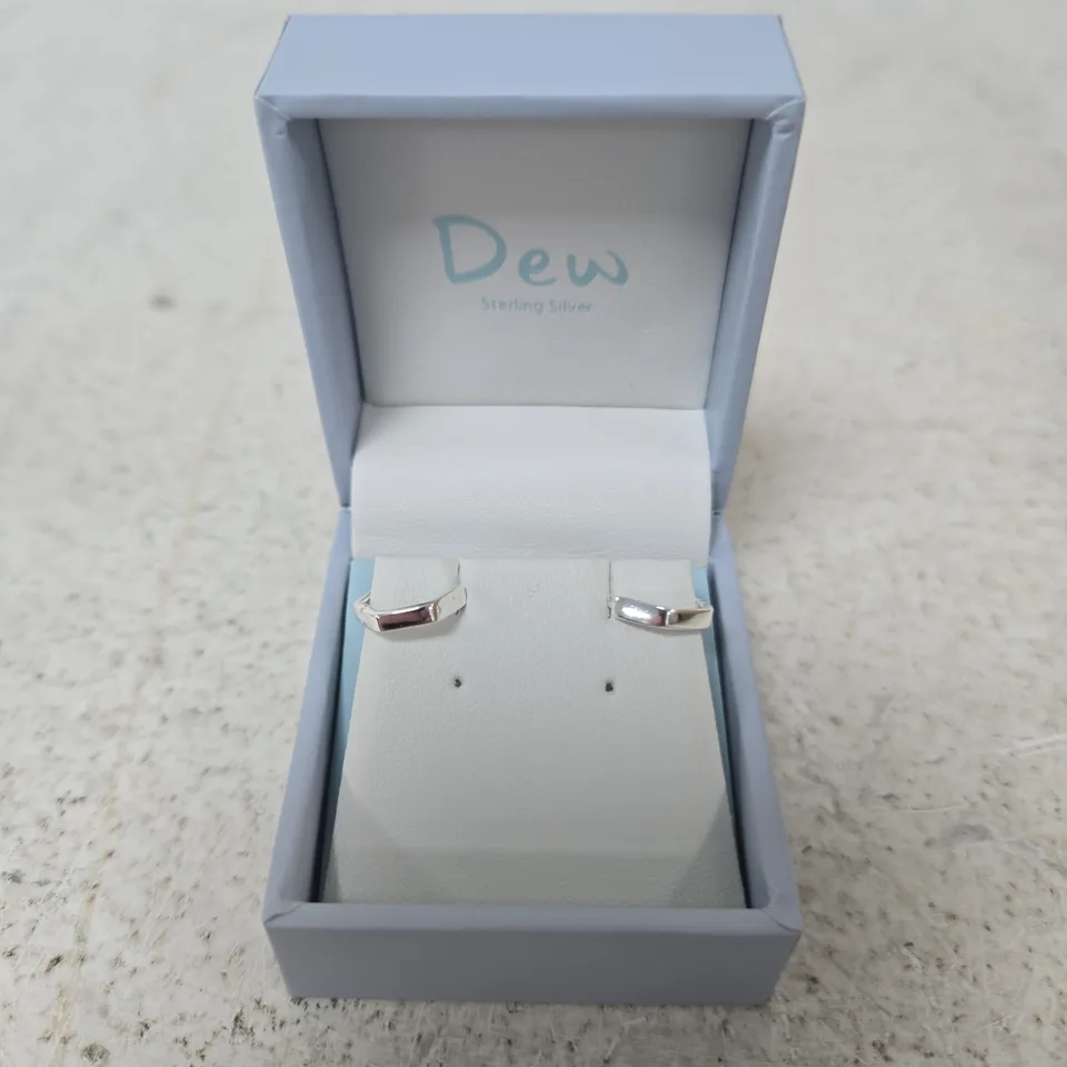 DEW STERLING SILVER HOOP EARRINGS