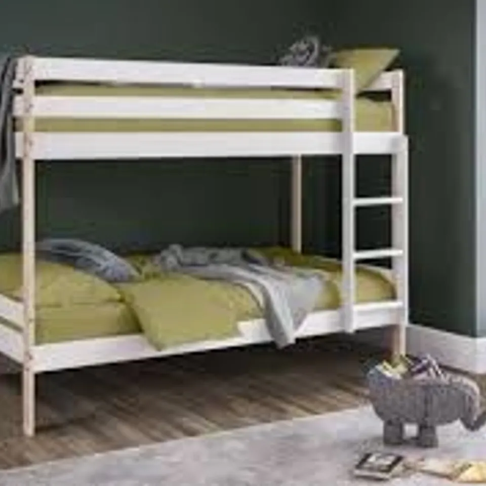 BOXED JULIAN BOWEN NOVA BUNK BED - WHITE/OAK (1 BOX)
