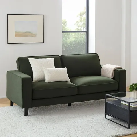 BOXED DUSK SOHO 3 SEATER SOFA - DARK OLIVE