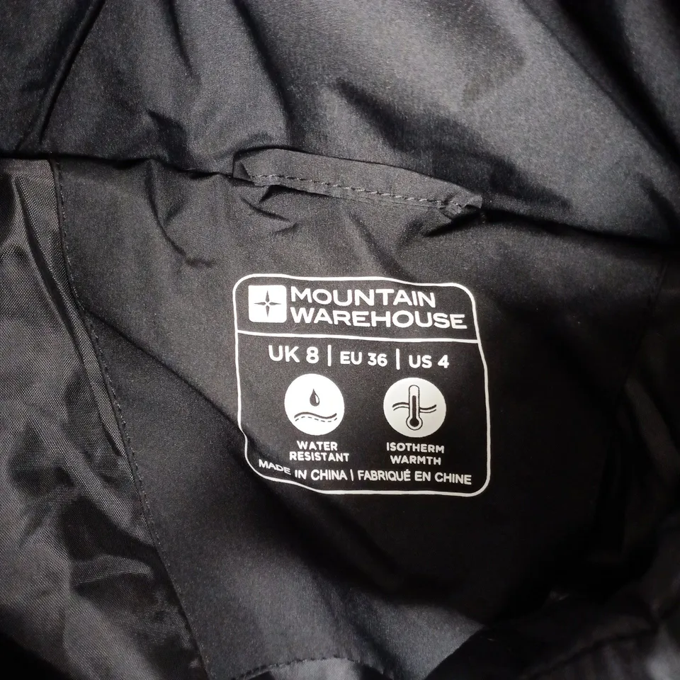 MOUNTAIN WAREHOUSE WOMEN'S LONG PADDED JACKET – BLACK WITH FUR HOOD (NOLA)