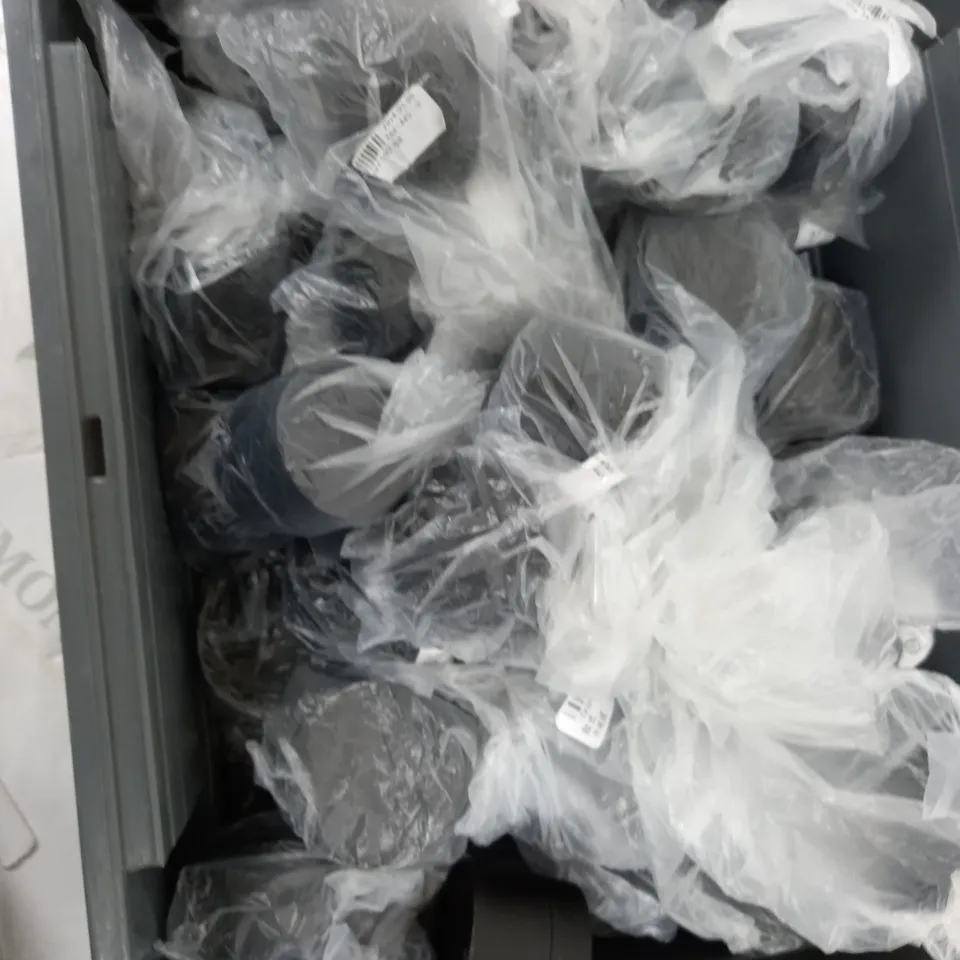 TOTE OF APPROXIMATELY 20 ASSORTED TUBS IN BLACK