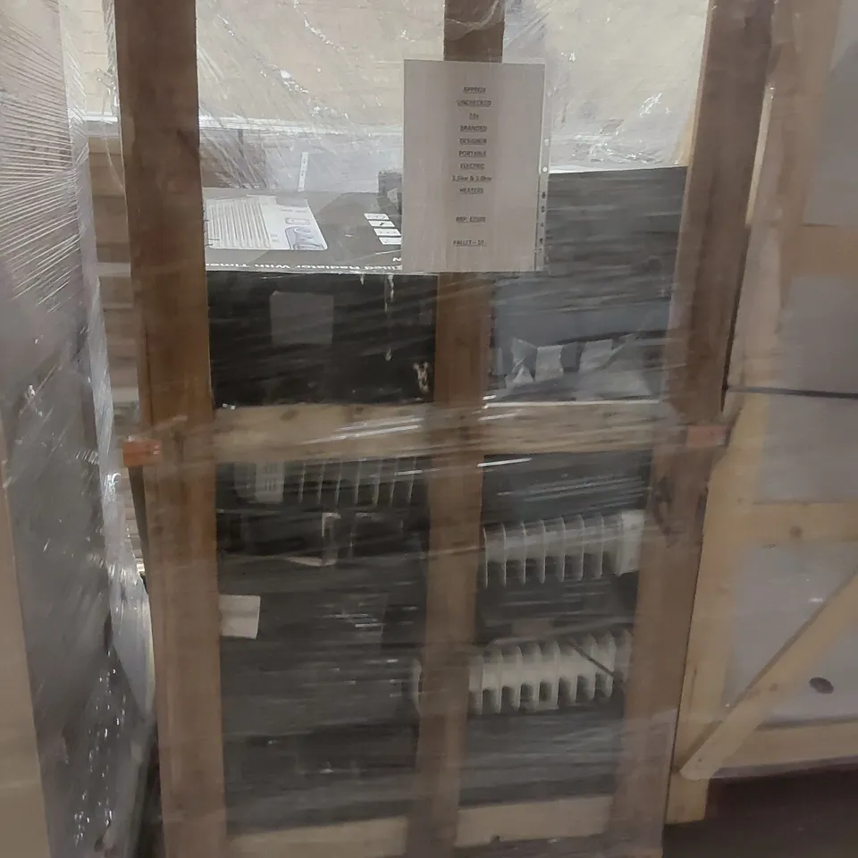 PALLET CONTAINING APPROXIMATELY 24x DESIGNER PORTABLE ELECTRIC HEATERS