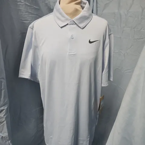 NIKE MENS POLO SHIRT – LIGHT BLUE, DRI-FIT, SIZE M