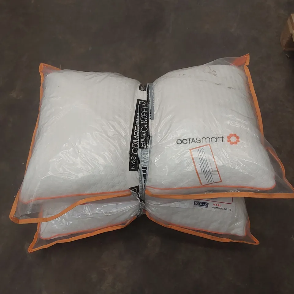 PAIR OF BAGGED DORMEO OCTASMART PILLOWS