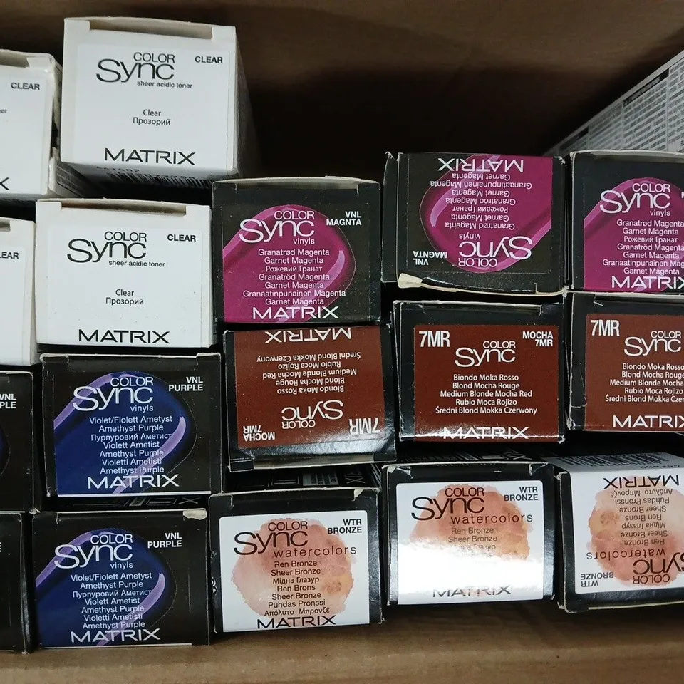 BOX OF APPROXIMATELY 20 ASSORTED MATRIX SO COLOUR SYNC PRODUCTS