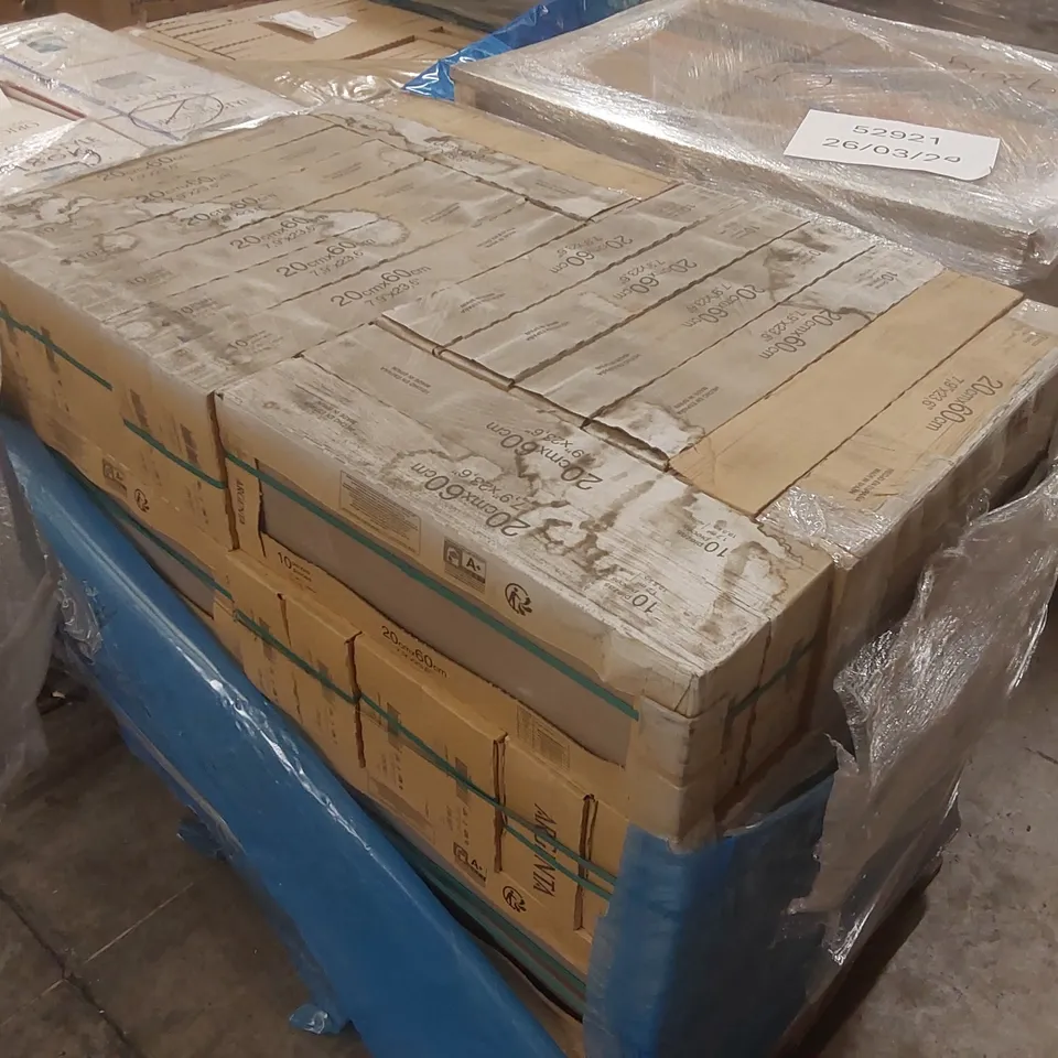 PALLET CONTAINING APPROXIMATELY 55x BOXES OF 10pcs ARGENTA 20 x 60CM TILES