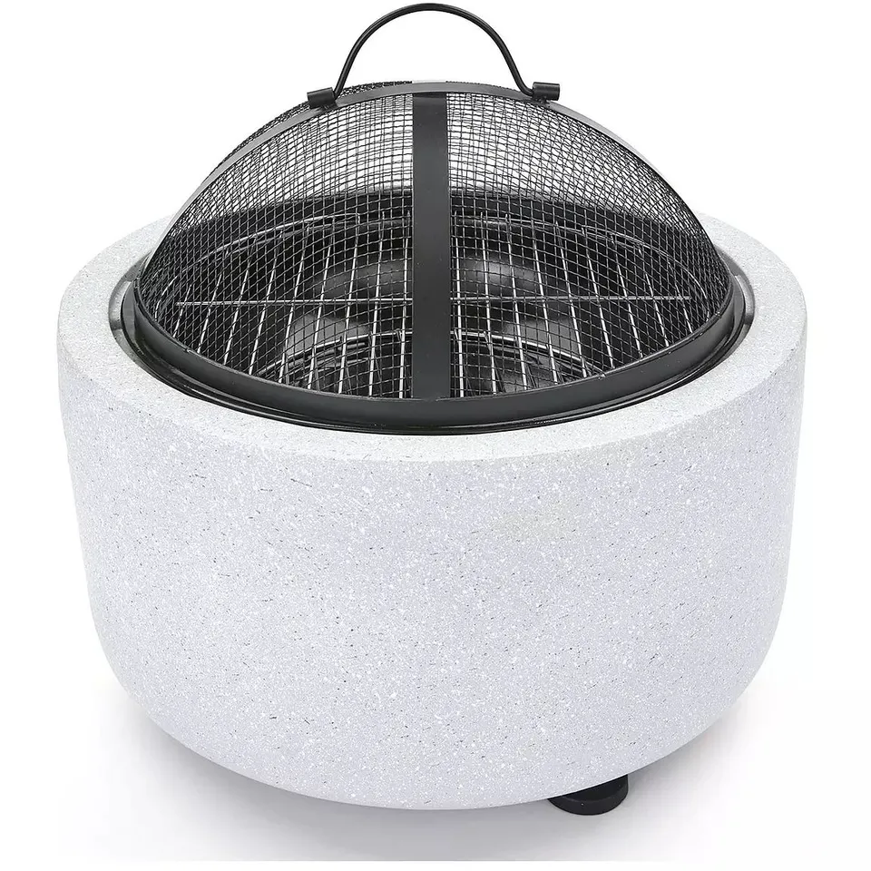 CLAY EFFECT MGO FIRE PIT 45CM
