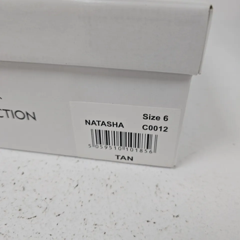 LEATHER COLLECTION NATASHA SANDALS – TAN & GOLD STRAPS, UK 6