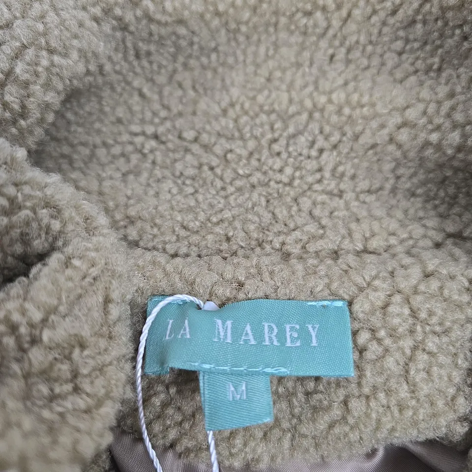 LA MAREY FLEECE ZIP JACKET – BEIGE, SIZE M