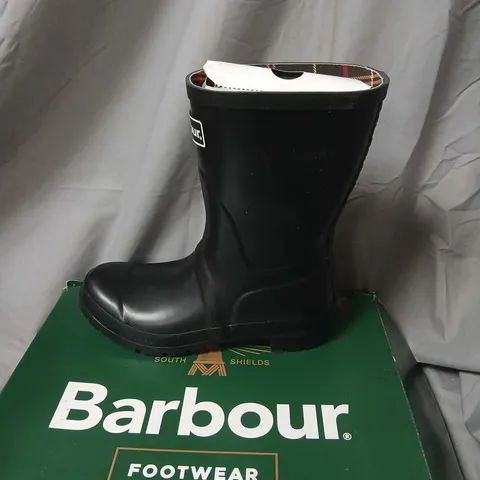 BARBOUR WATERPROOF BOOTS – BLACK, UK 5 (BARBOUR FOOTWEAR) 