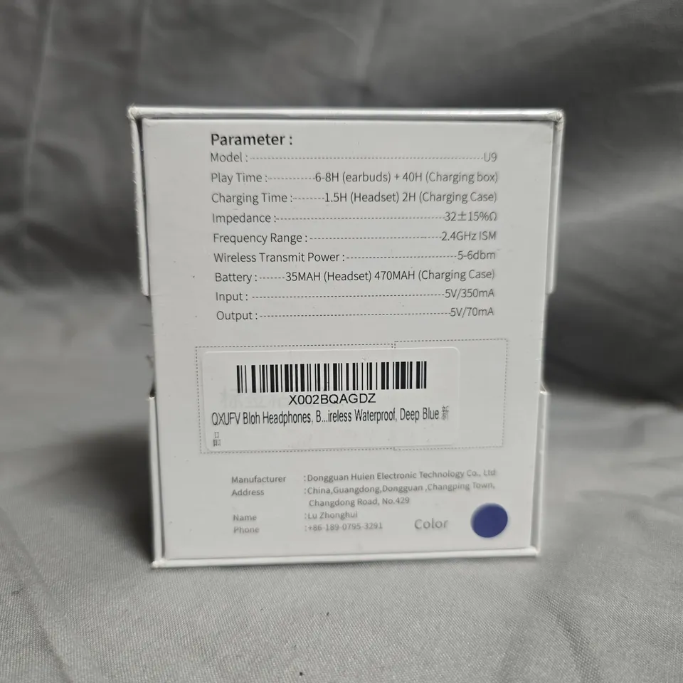 SEALED QXUFV U9 TRUE WIRELESS EARBUDS – BOXED