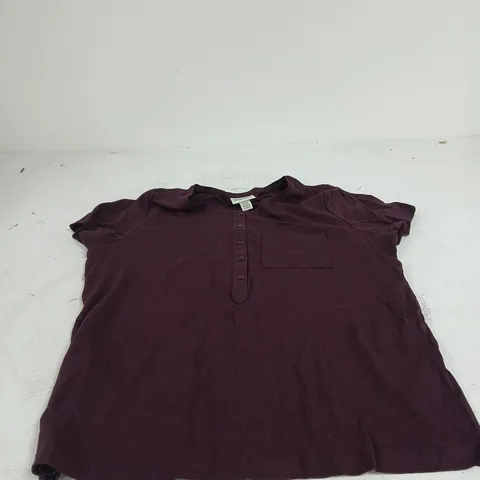 BON PRIX MAROON T SHIRT SIZE 14