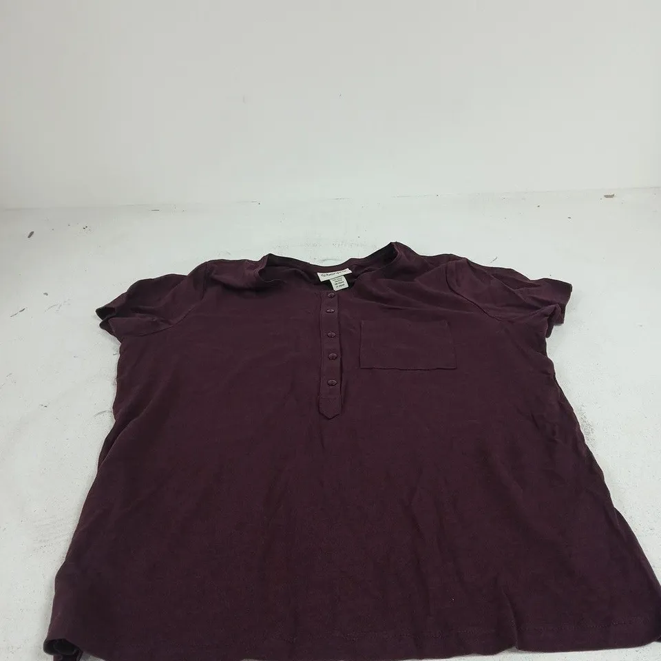 BON PRIX MAROON T SHIRT SIZE 14