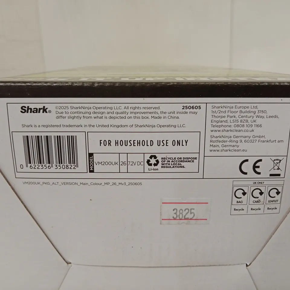 SHARK VACMOP VM200UK 2-IN-1 CORDLESS FLOOR CLEANER – BOXED