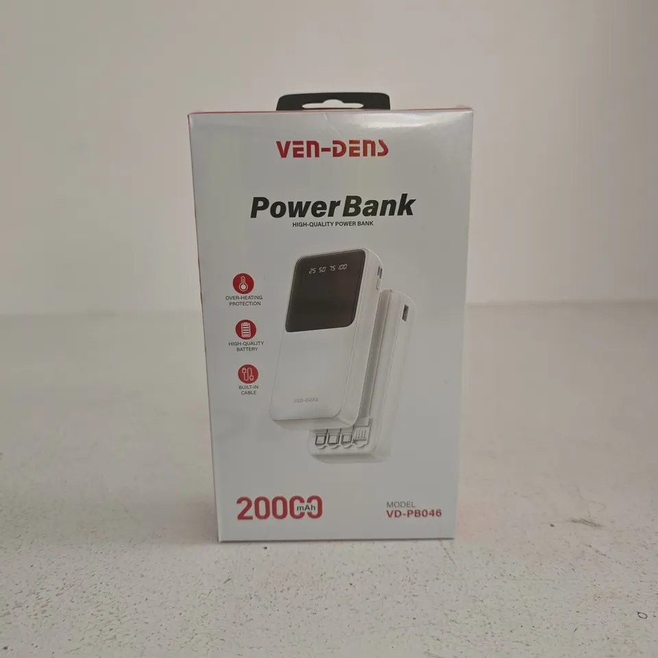 VEN DENS POWER BANK 20000 MAH BOXED