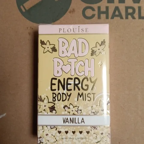 PLOUISE BAD BITCH ENERGY VANILLA BODY MIST – BOXED 35 ML