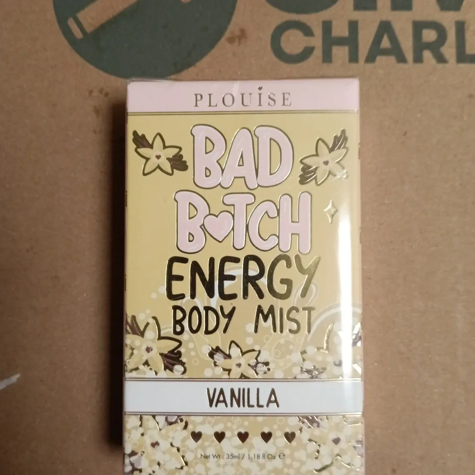PLOUISE BAD BITCH ENERGY VANILLA BODY MIST – BOXED 35 ML